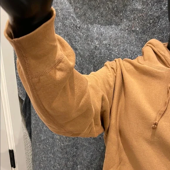 NEW Supreme S Logo Swarovski SMALL Brown Tan Long Sleeve Hoodie Pull Over Jacket